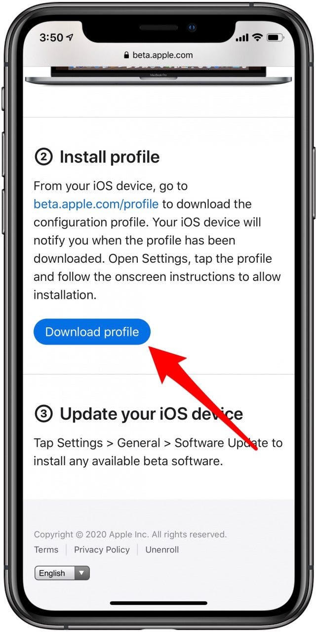 ios 10 beta configuration profile download