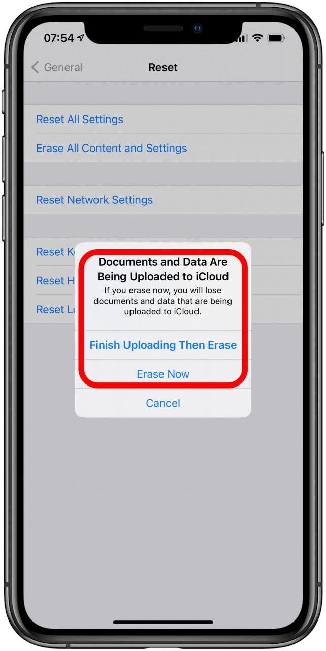 reset encrypted data icloud finishing reset encrypted data icloud finishing