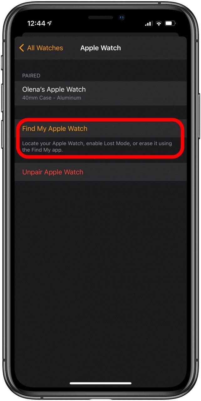 You can use Find My to ding the watch if you don't know how to identify the watch