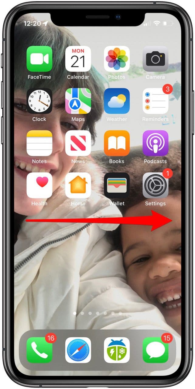 iphone today view