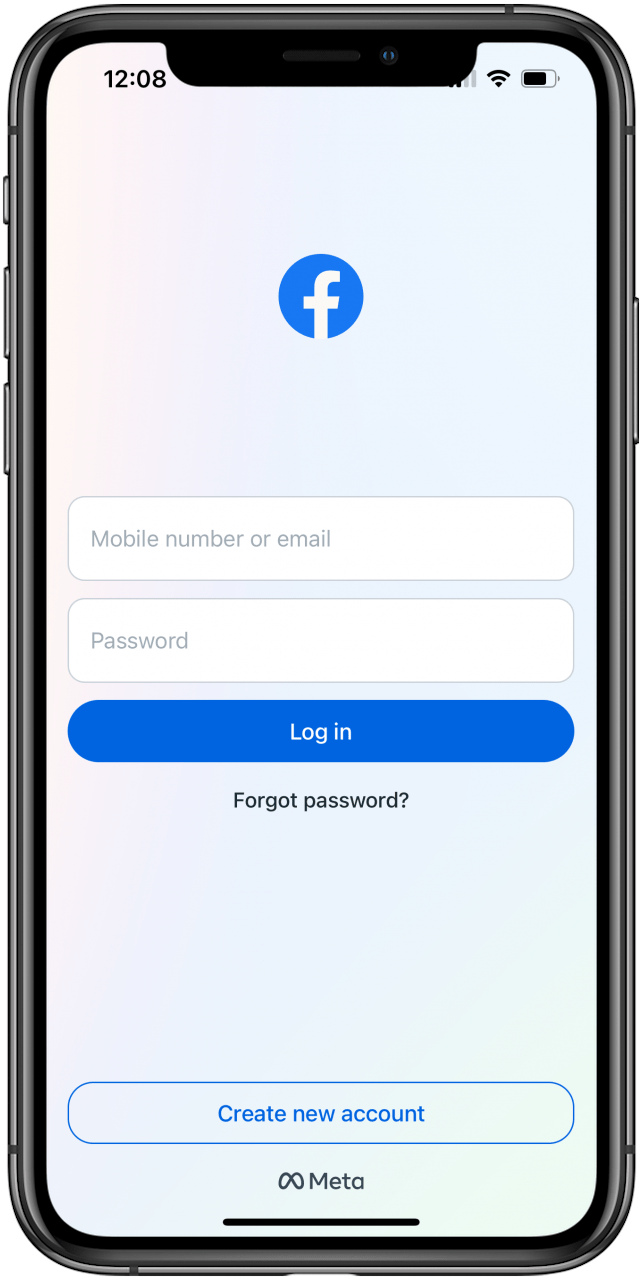 log in with email and password how to reactivate facebook account