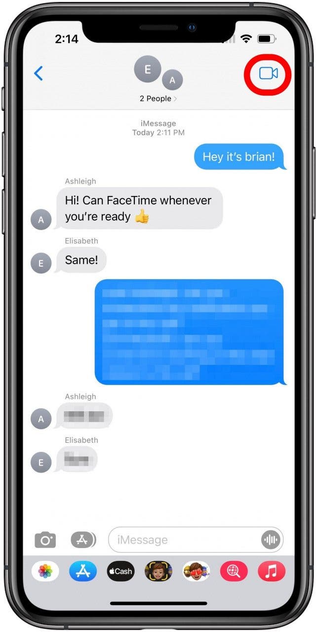 How to FaceTime Multiple People from a Group Text on iPhone
