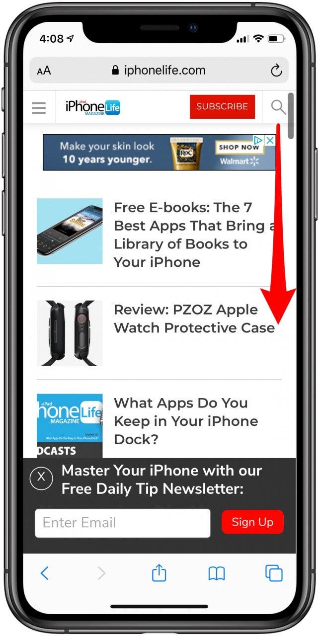 How to Scroll Fast on the iPhone