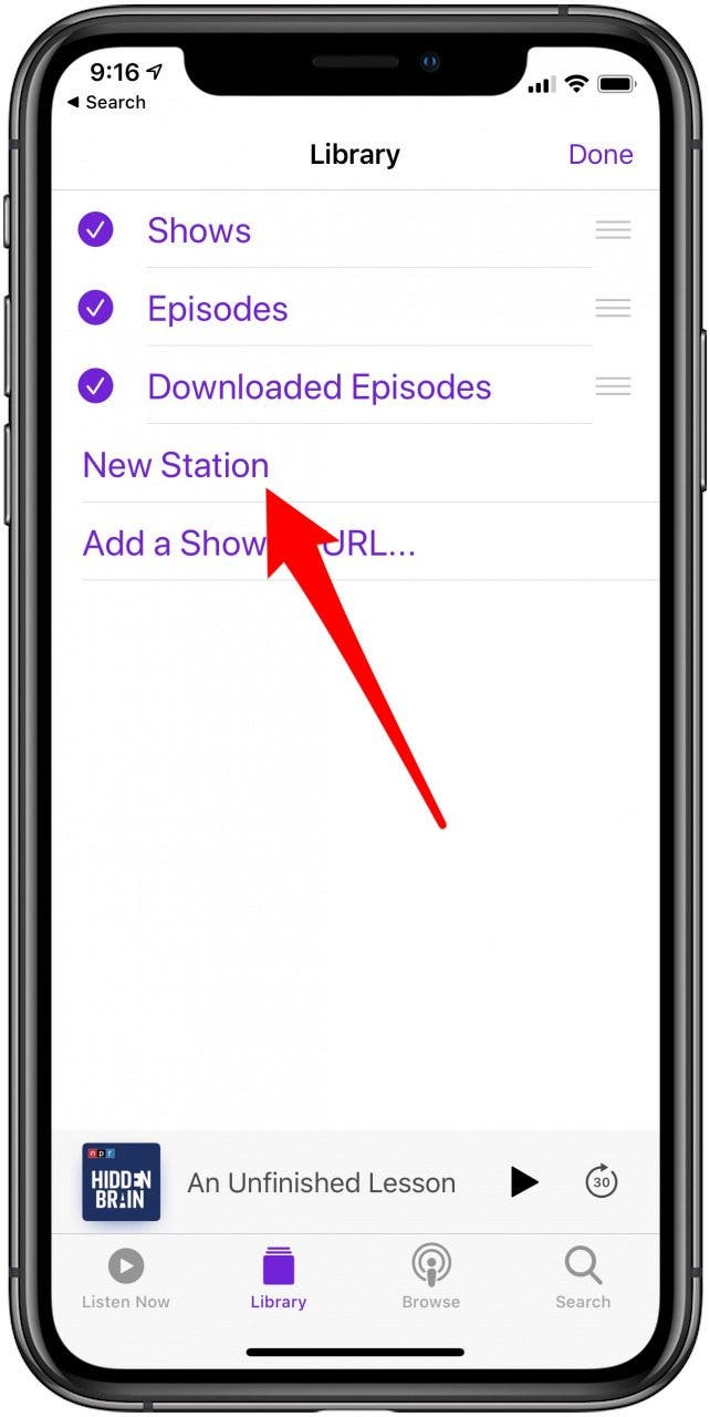 How to Organize Podcasts into Stations on iPhone