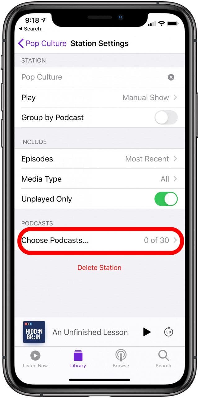 How to Organize Podcasts into Stations on iPhone