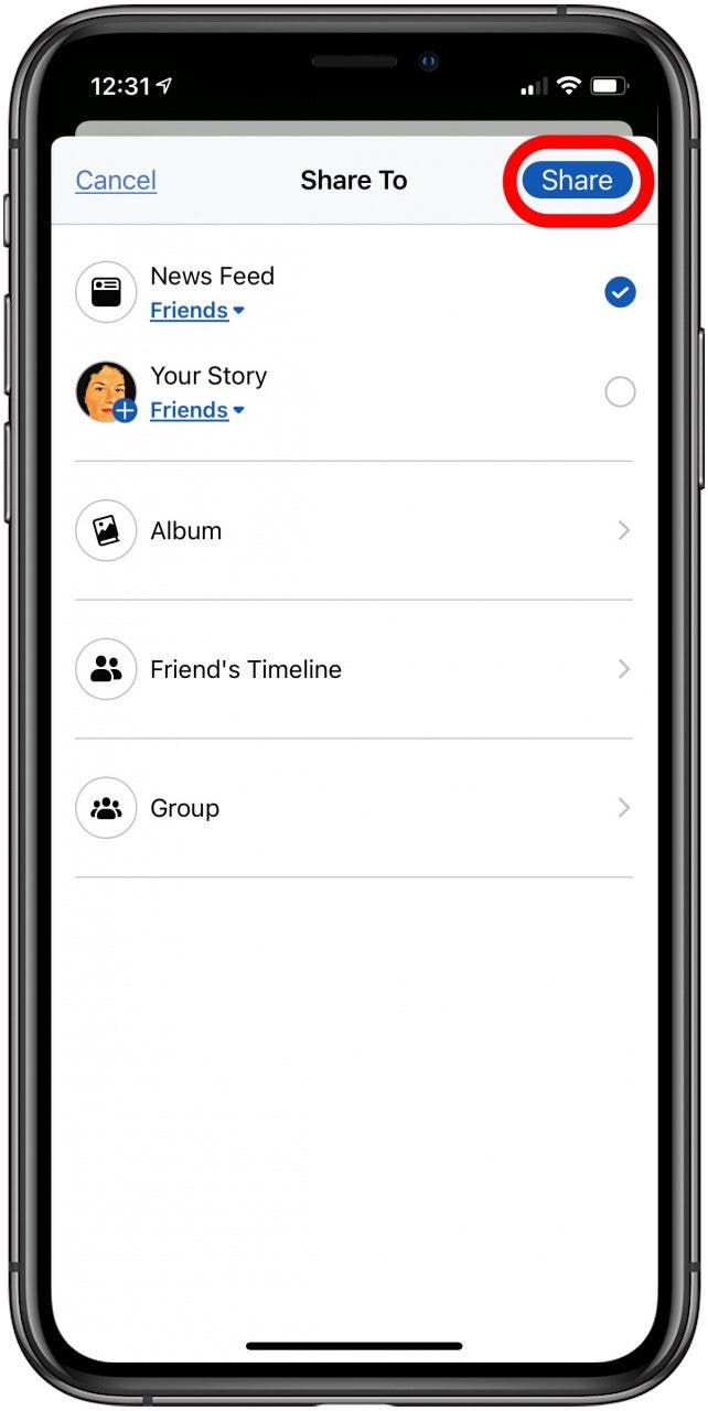 How to Post a Live Photo on Facebook from iPhone