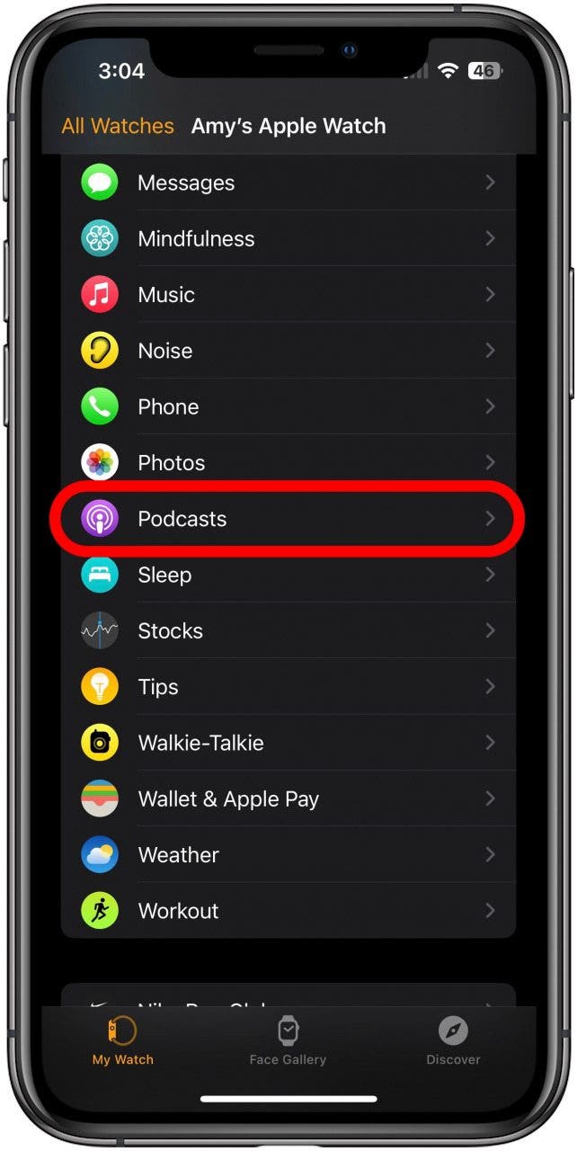 podcasts apple watch workout tips