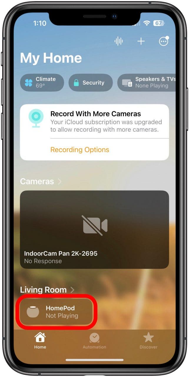 tap your homepod wont turn on