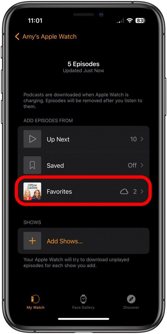 Tap a show apple watch workout tips