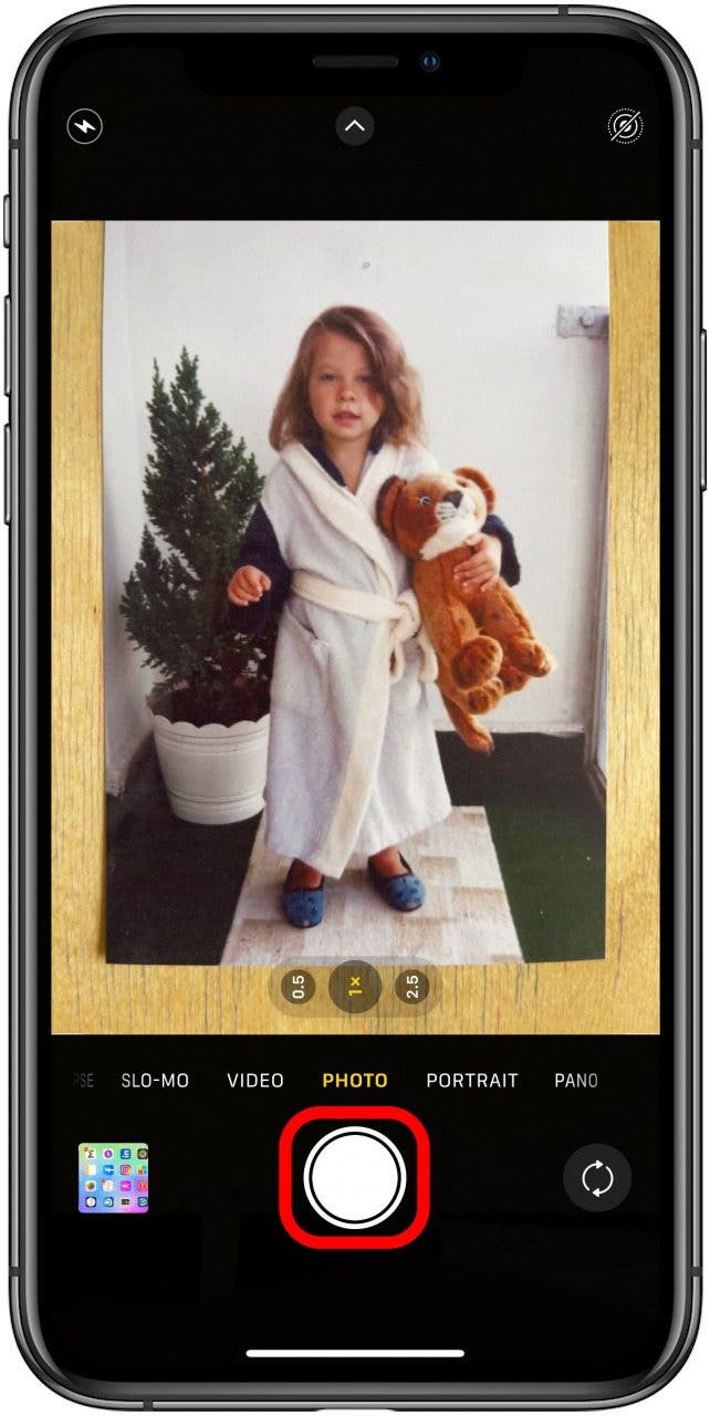 Take a photo with the Camera app