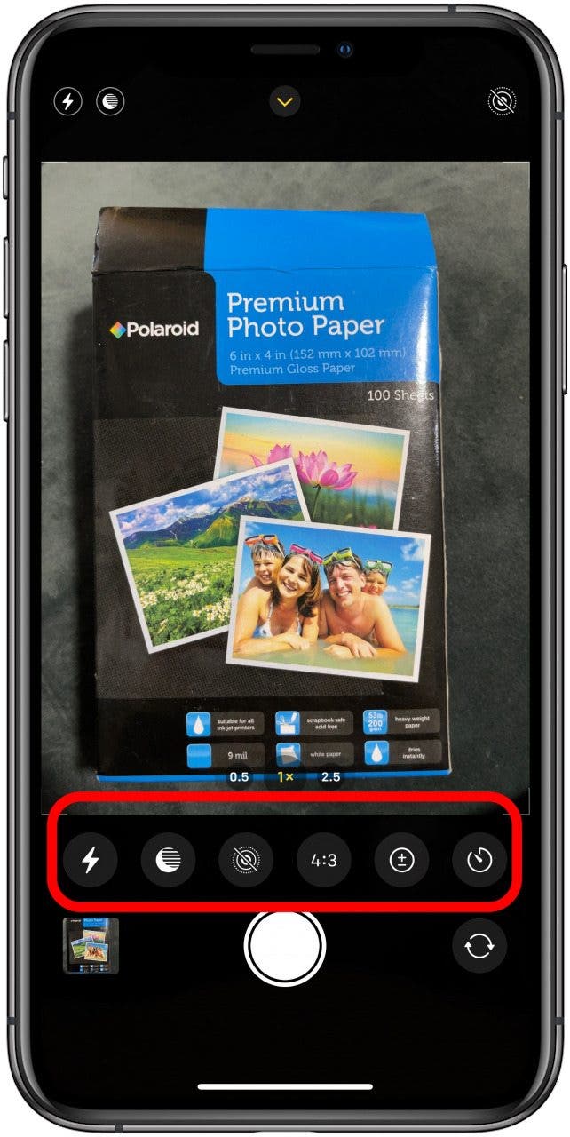 Adjust the settings in the Photo app as necessary