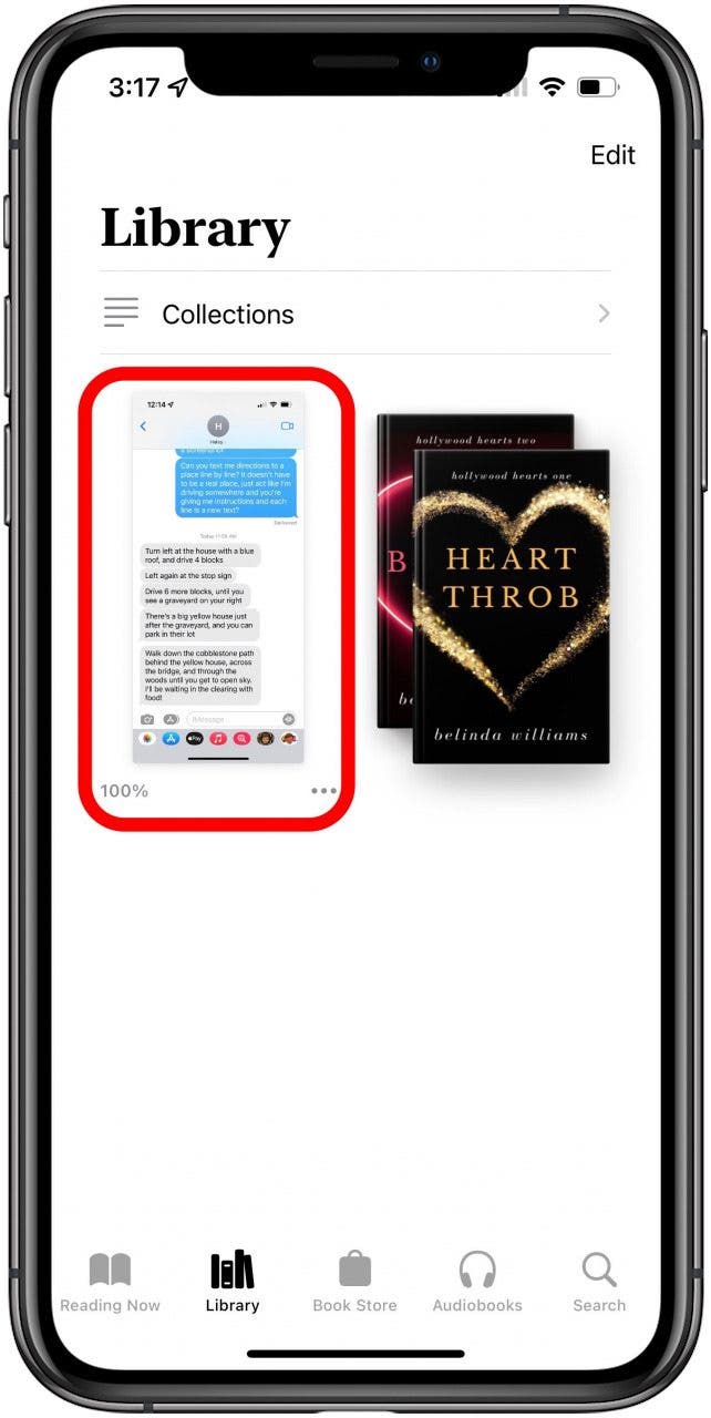 how to export imessage conversation to pdf find your PDF in Books