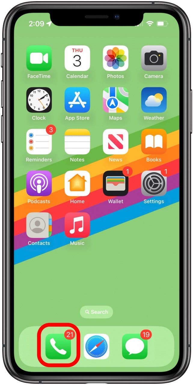 tap the phone app to use numbers with letters on phone