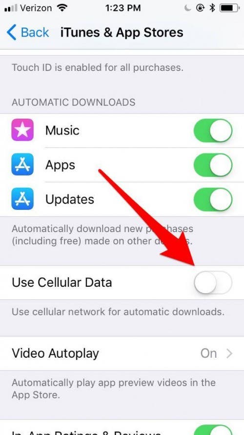How to use cellular data for automatic app downloads on your iphone