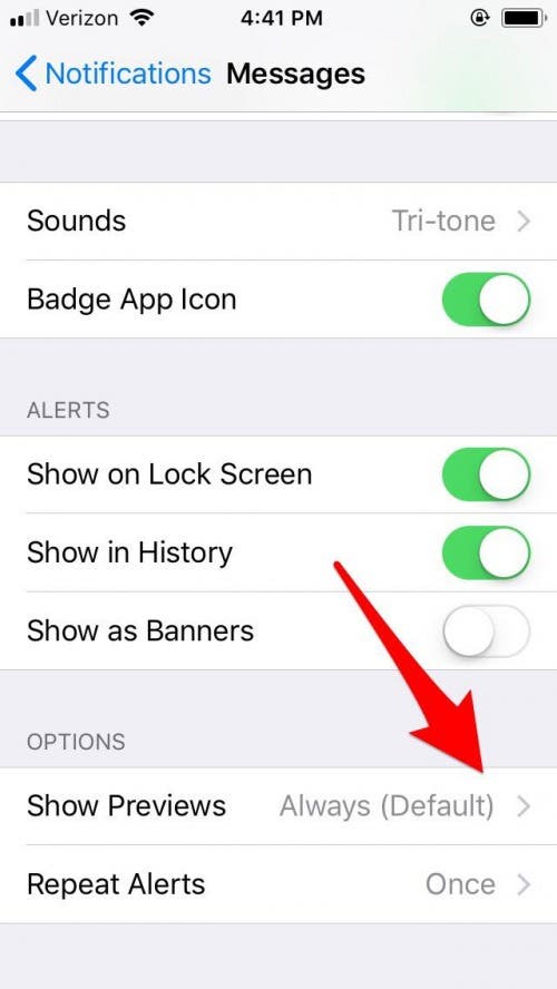 how to hide messages on iphone