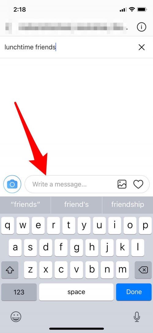 instagram direct message