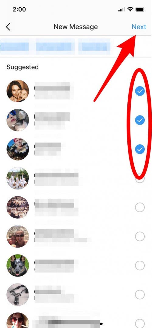 instagram group dm