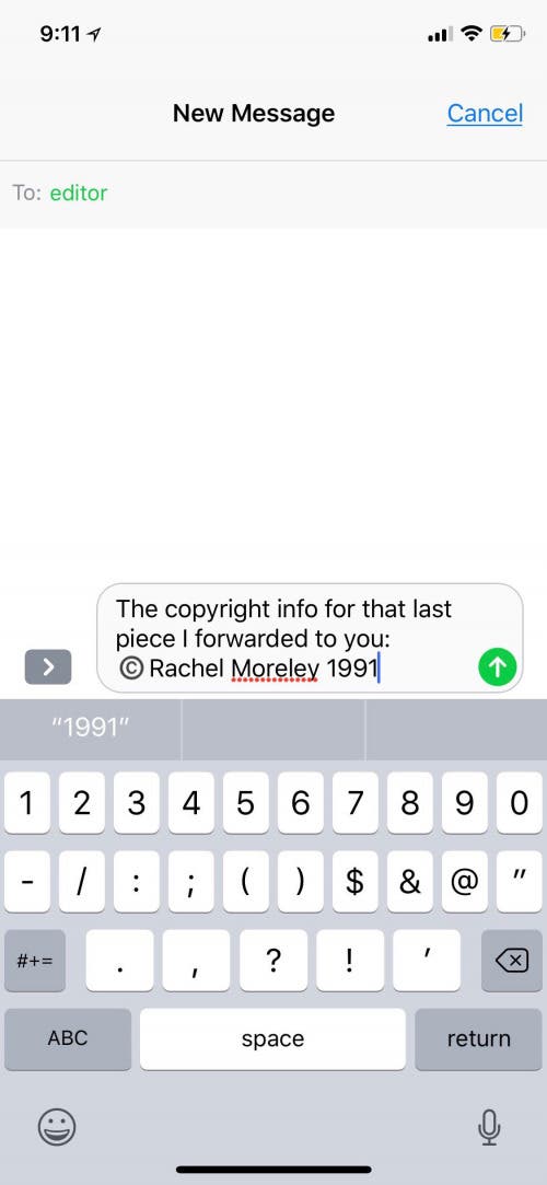 Keyboard Symbols How To Type The Copyright Symbol On Your Iphone