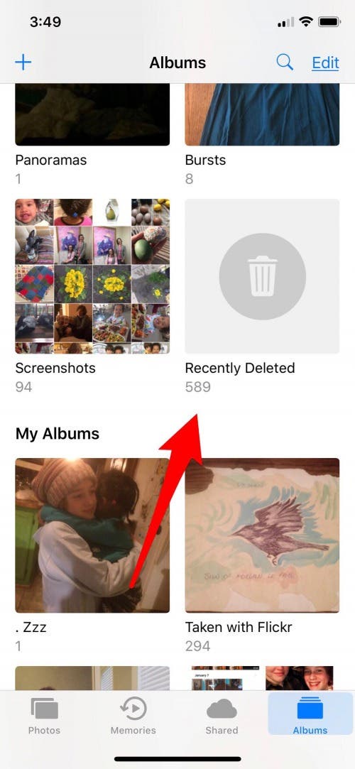 how to delete all photos on iphone