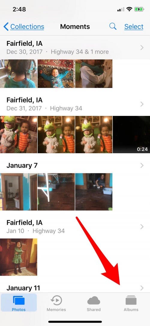 how to delete pictures from iphone