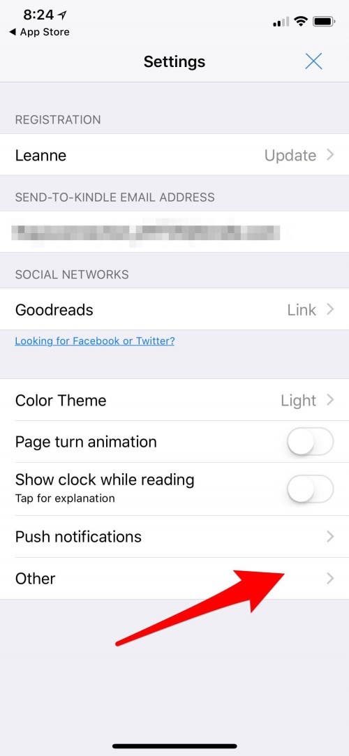 update kindle books on iphone