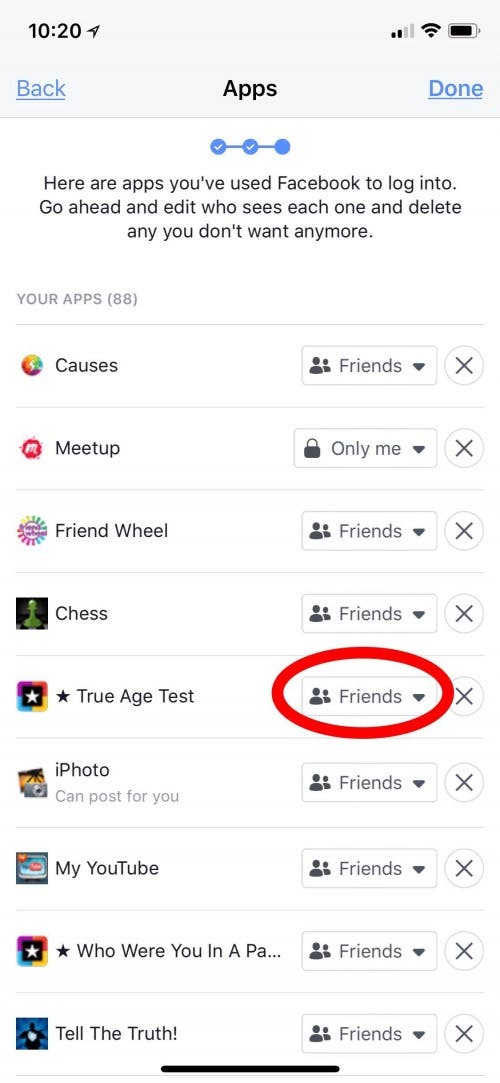 facebook app privacy