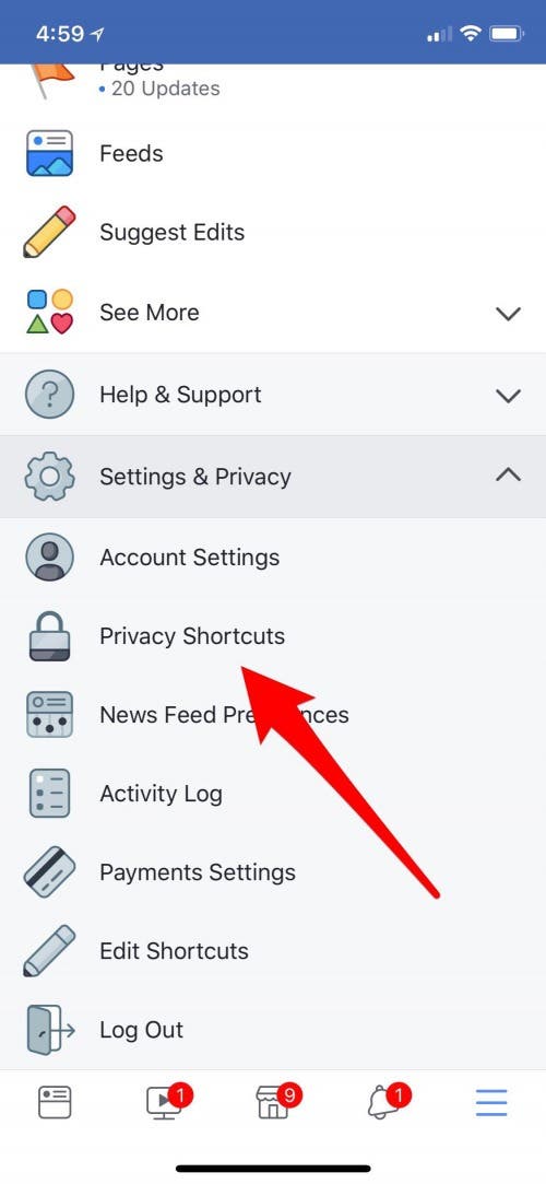 how to make your facebook page private
