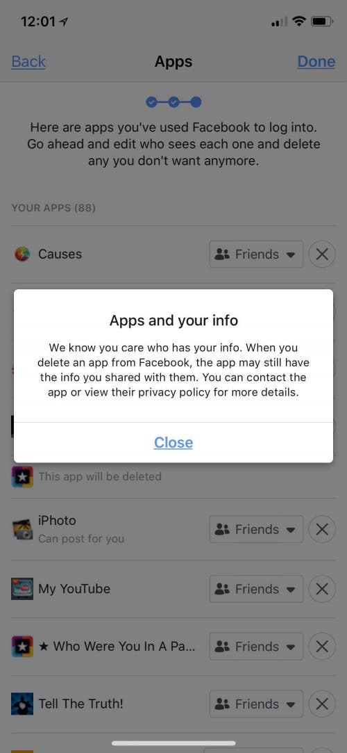 delete data-mining apps on iphone