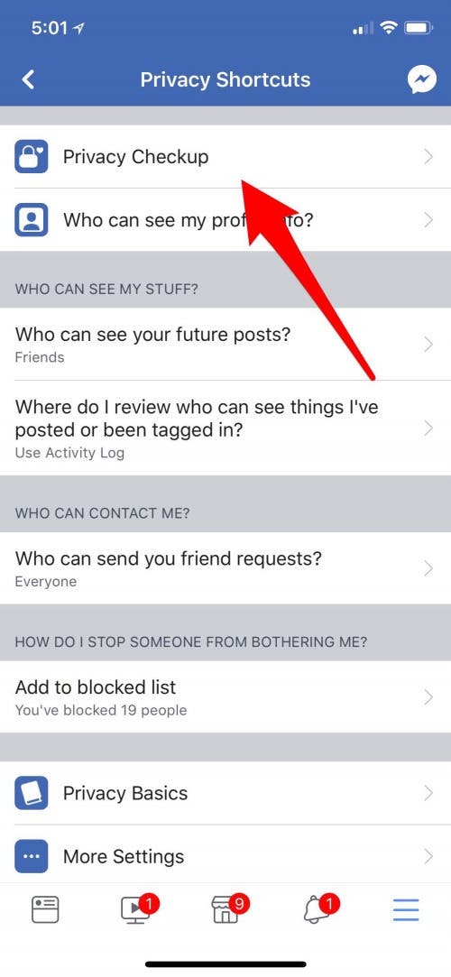 how to make your facebook private
