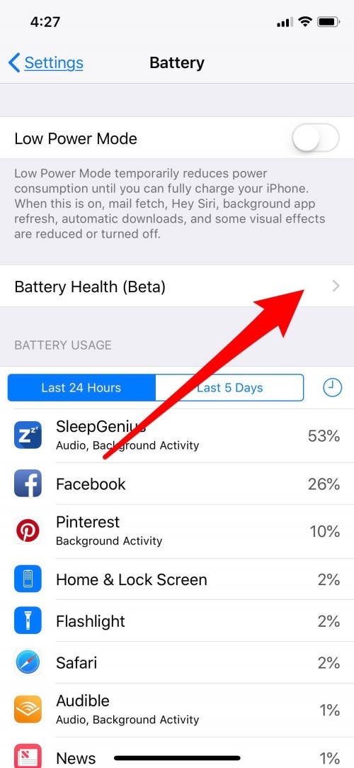 iphone battery health