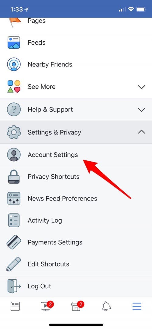 turn off facial recognition on facebook