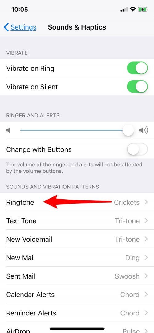 how to change ringtone on iphone
