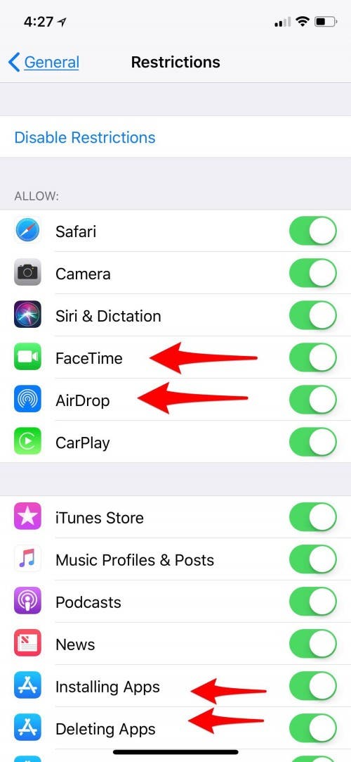 how to block websites on iphone