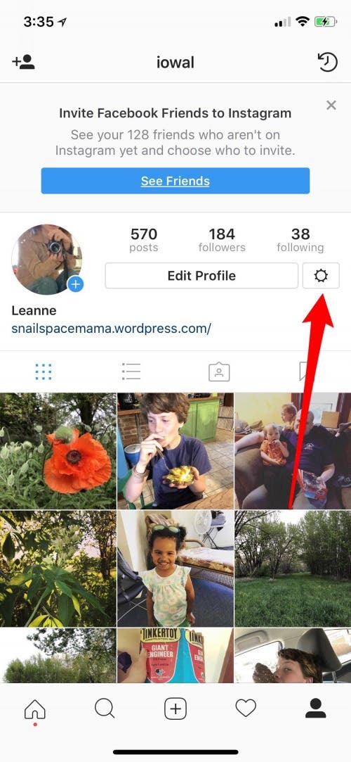 instagram search history