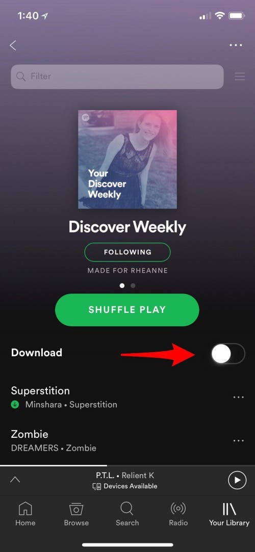 spotify discover weekly
