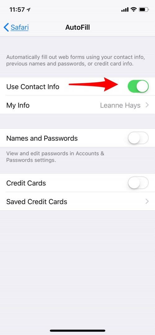 How to Set Up Autofill in Safari on iPhone