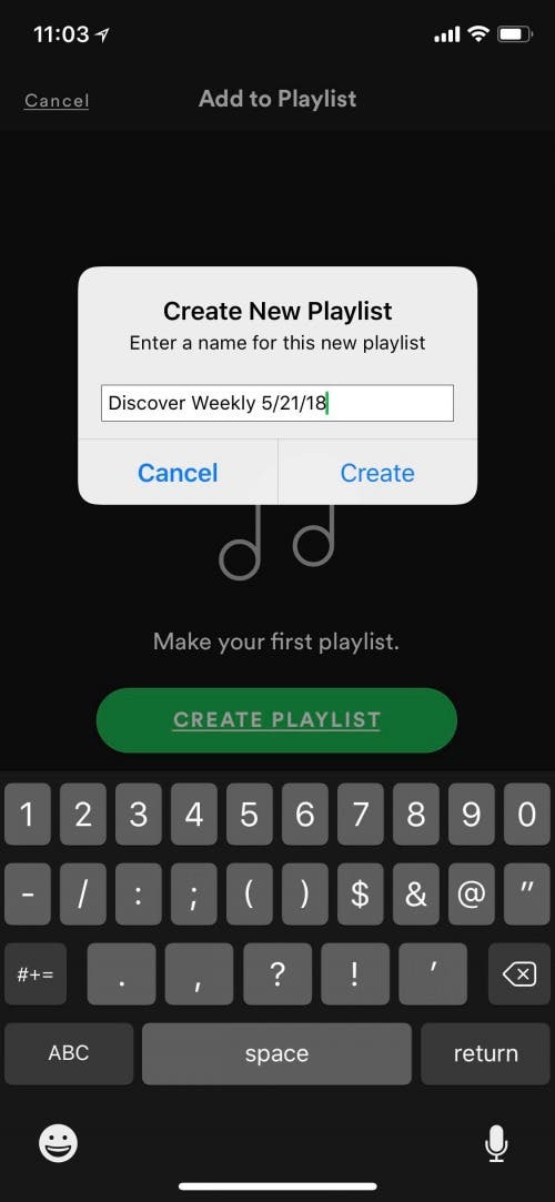 spotify free account playlist