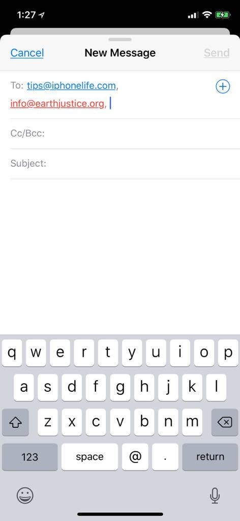 color code email addresses mail app