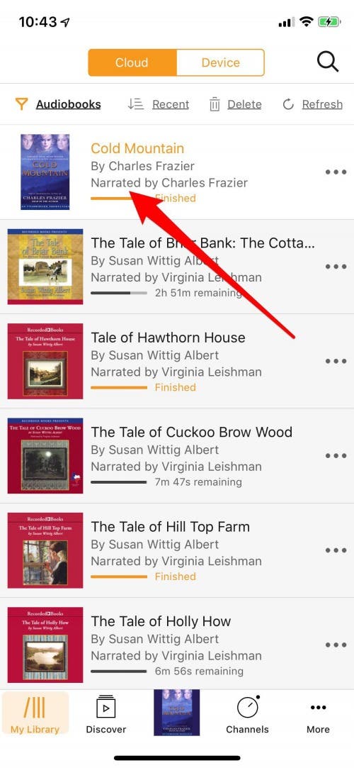 audiobook speed iphone