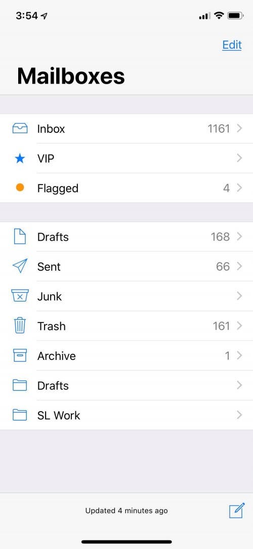 all folders mail app