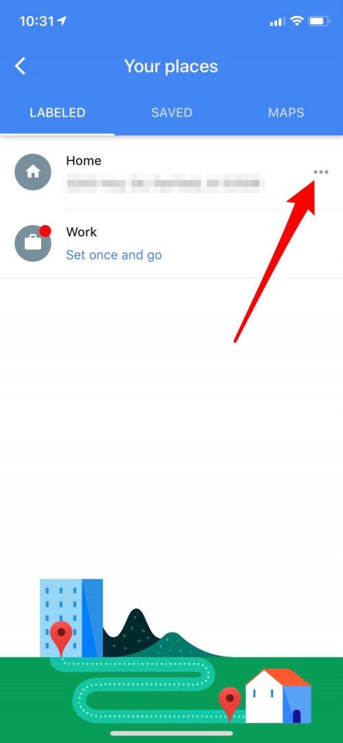 How To Name Edit Change Home Work Favorite Addresses In Maps On Iphone