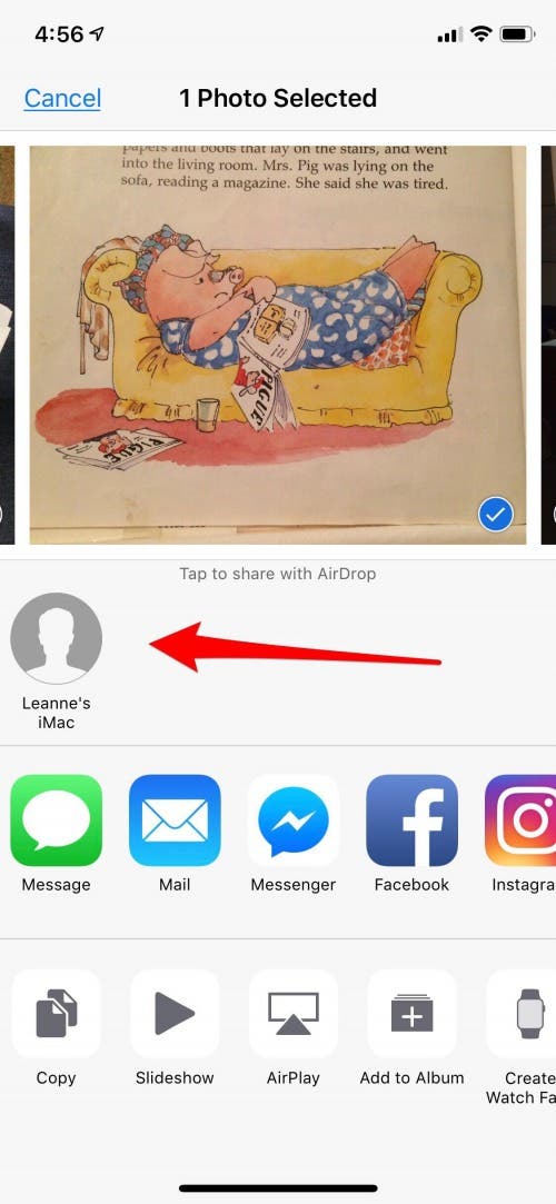 where do airdrop files go