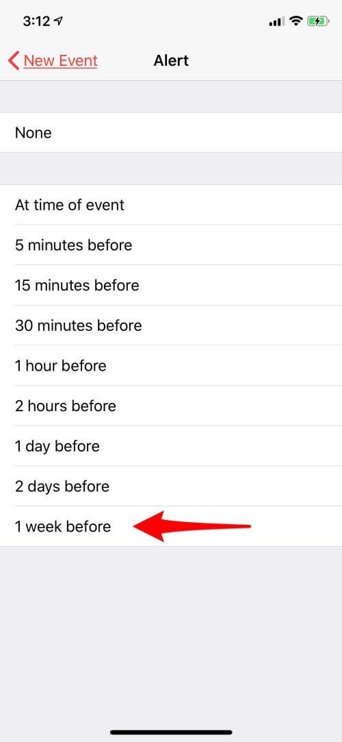 add alert to calendar event