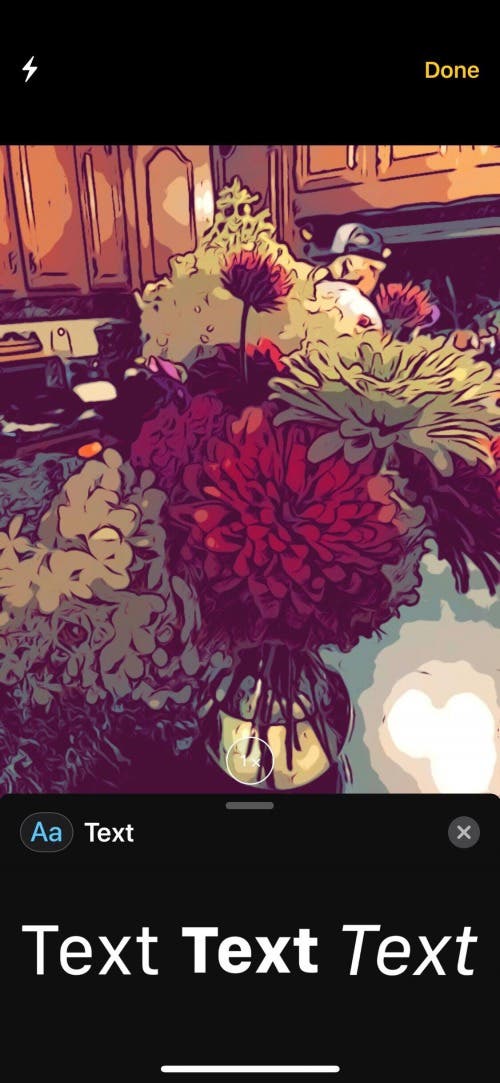 add writing to pictures on phone
