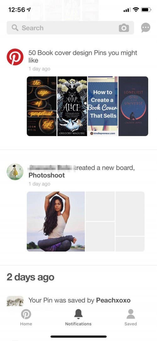 pinterest categories