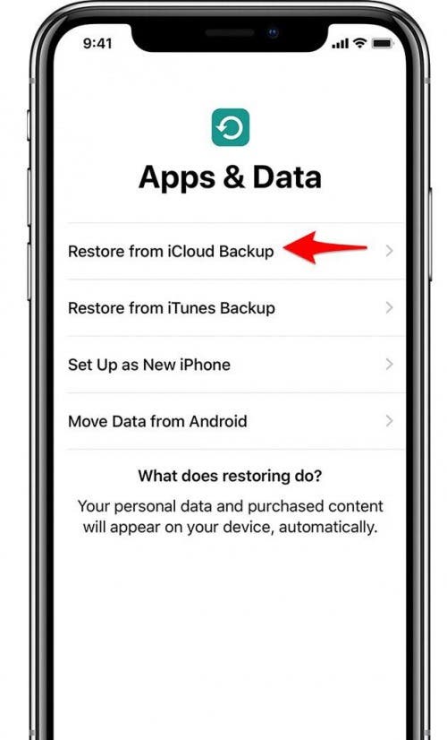 transfer my data to ipad