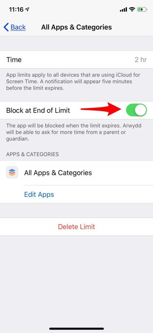 restrict apps on iphone
