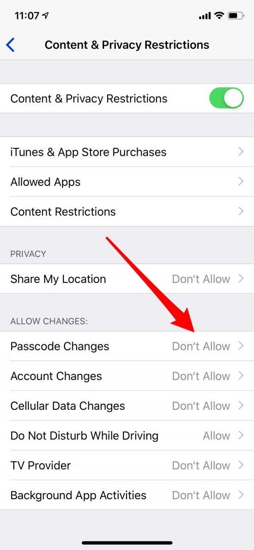 parental control lock