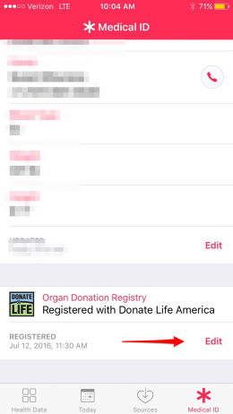 how to register as an organ donor on iPhone with iOS 10