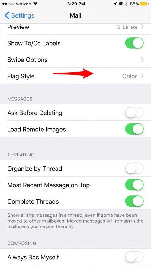 How to Get the Flag Icon Back in Mail on iPhone